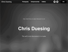 Tablet Screenshot of chrisduesing.com